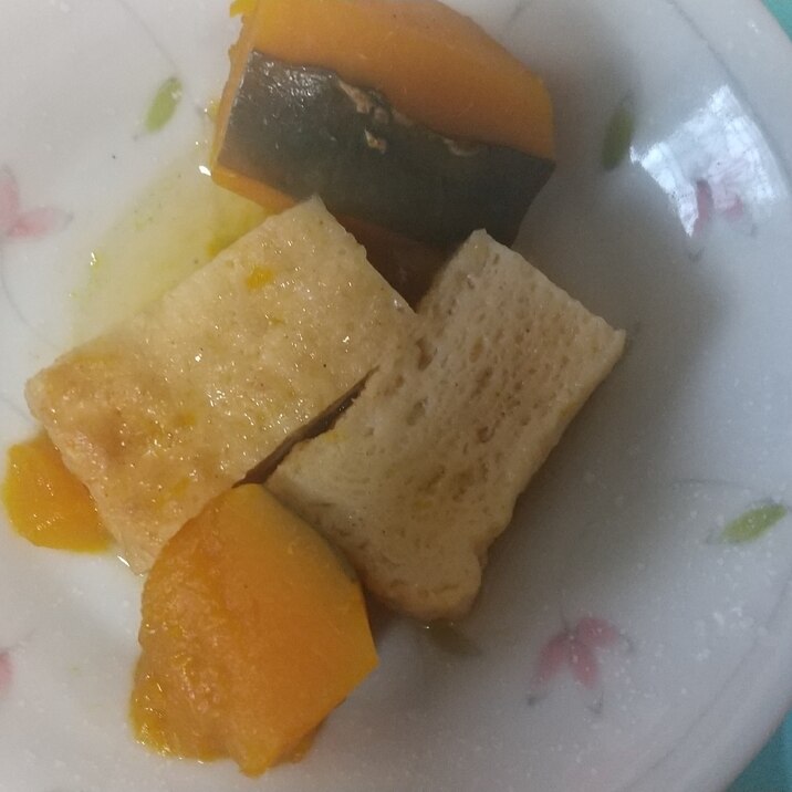 厚揚げとかぼちゃの煮物